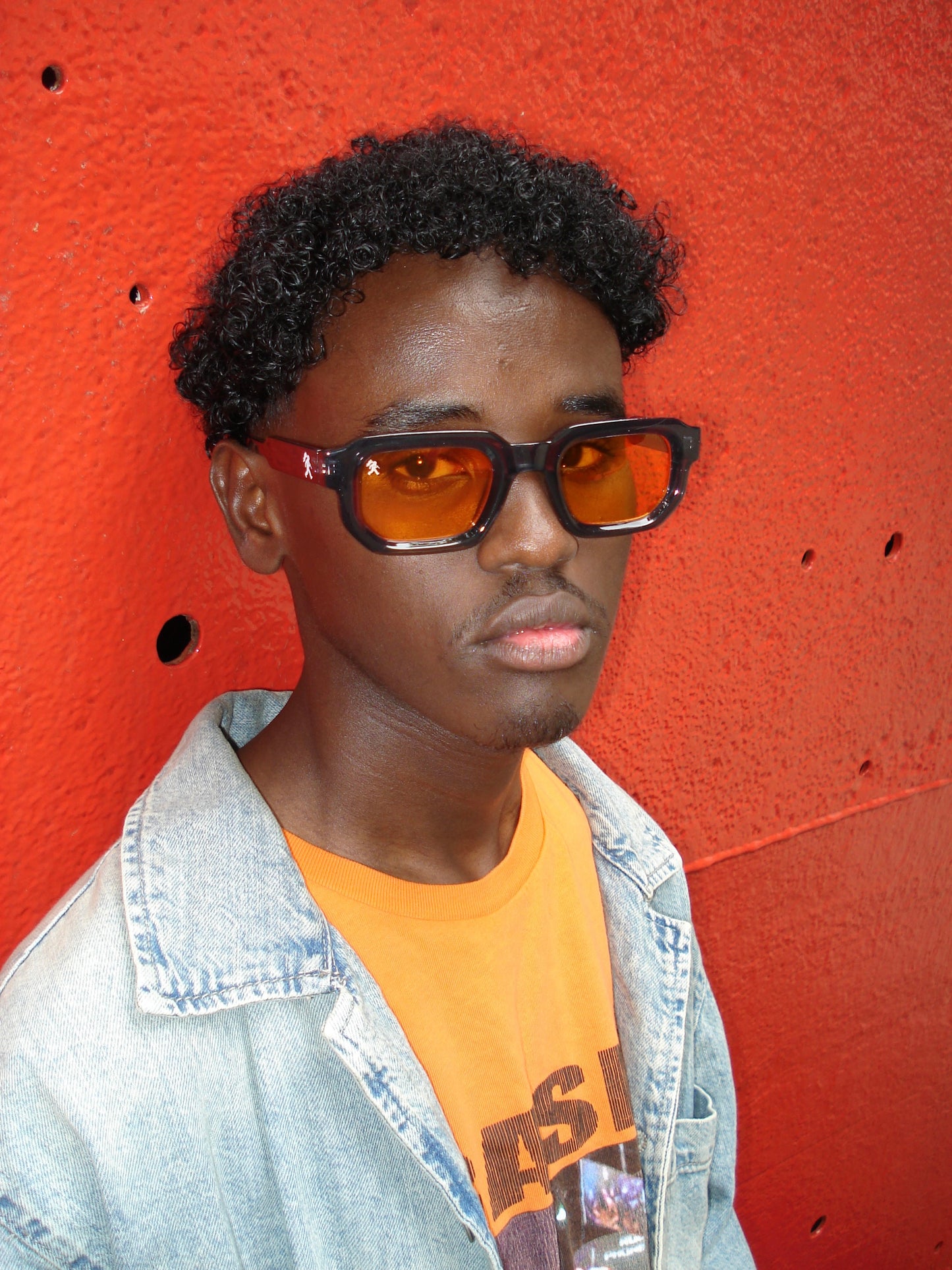 GRANDJOUER® Zeitaku Shades – Black Frame Orange Lens