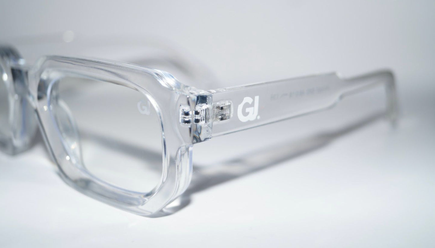 GRANDJOUER® Shiro Shades – Clear Frame Anti Blue Lens