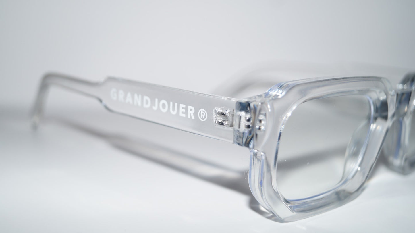 GRANDJOUER® Shiro Shades – Clear Frame Anti Blue Lens