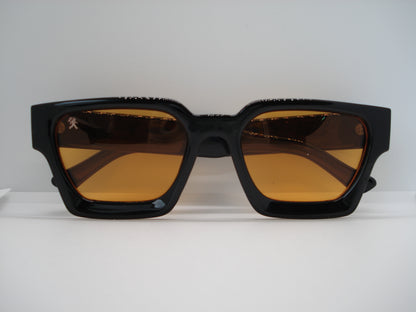GRANDJOUER® Akura Shades – Black Frame Orange Lens