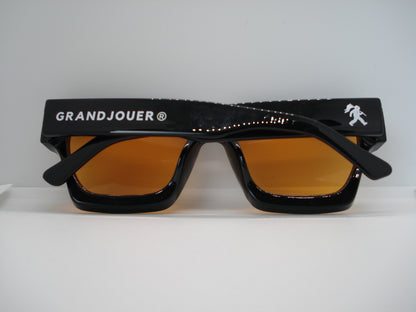 GRANDJOUER® Akura Shades – Black Frame Orange Lens