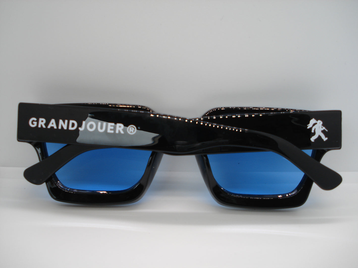 GRANDJOUER® Akura Shades – Black Frame Blue Lens