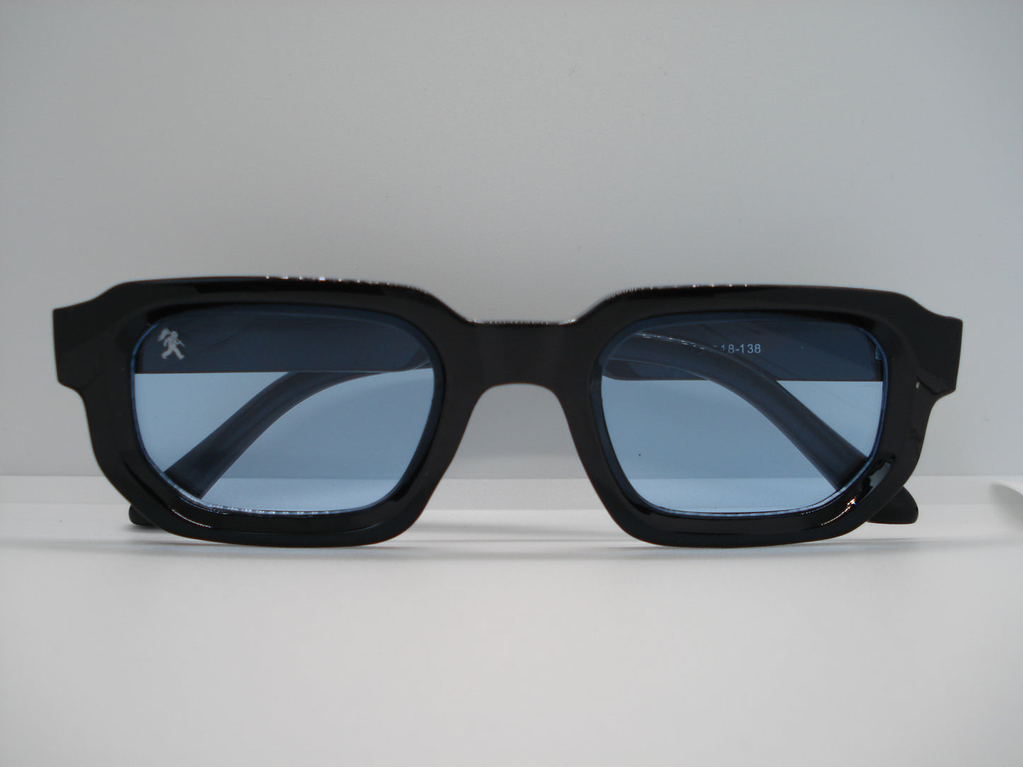 GRANDJOUER® Zeitaku Shades – Black Frame Blue Lens
