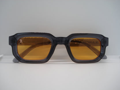 GRANDJOUER® Zeitaku Shades – Black Frame Orange Lens