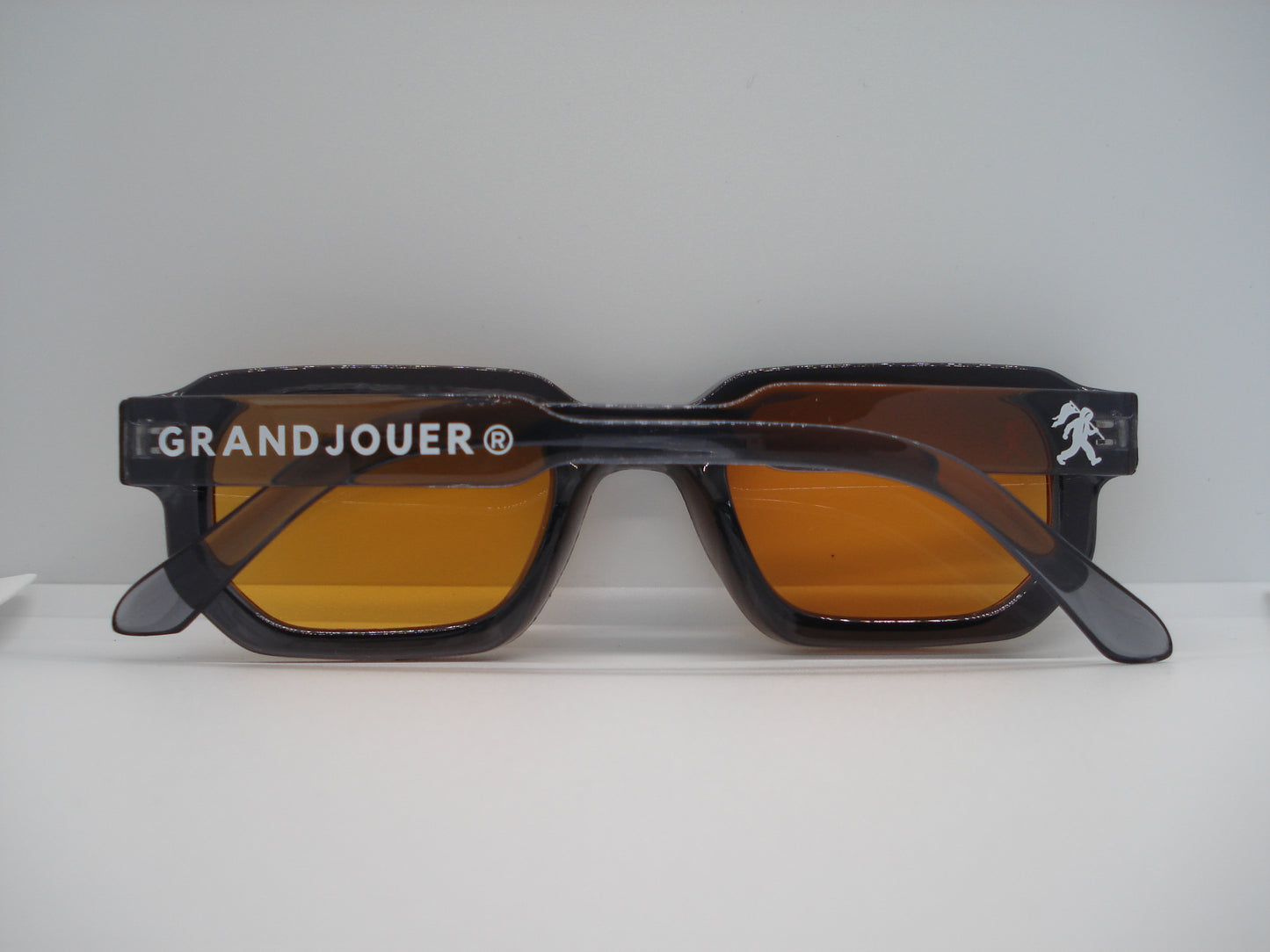 GRANDJOUER® Zeitaku Shades – Black Frame Orange Lens