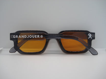 GRANDJOUER® Zeitaku Shades – Black Frame Orange Lens