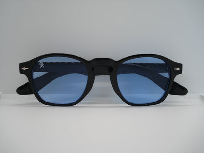 GRANDJOUER® Raizen Shades – Black Frame Blue Lens
