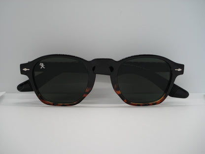 GRANDJOUER® Raizen Shades – Brown Frame Green Lens