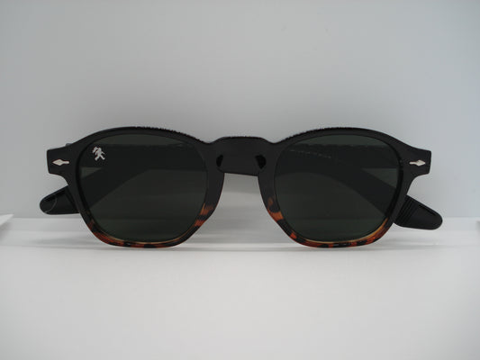 GRANDJOUER® Raizen Shades – Brown Frame Green Lens