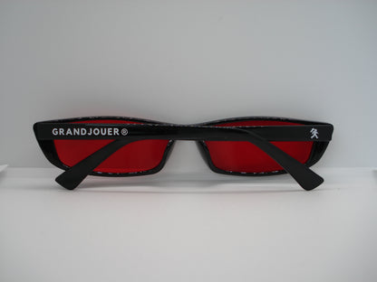 GRANDJOUER® Hinata Shades – Black Frame Red Lens