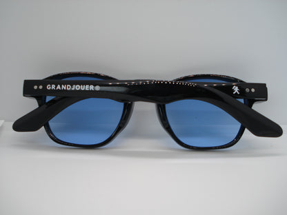GRANDJOUER® Raizen Shades – Black Frame Blue Lens