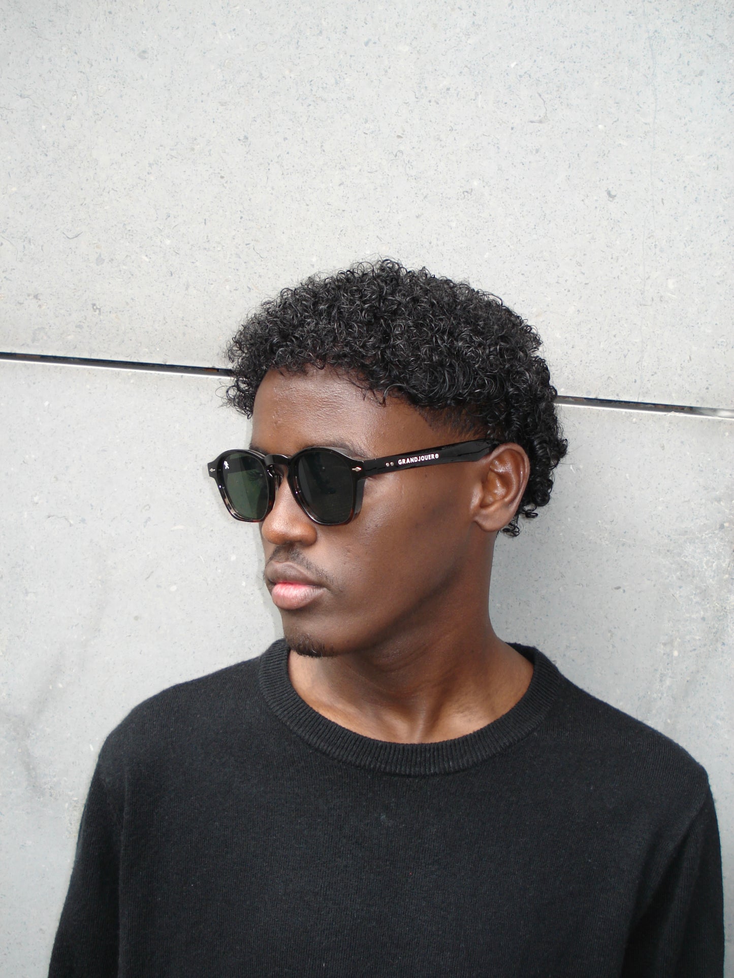 GRANDJOUER® Raizen Shades – Brown Frame Green Lens