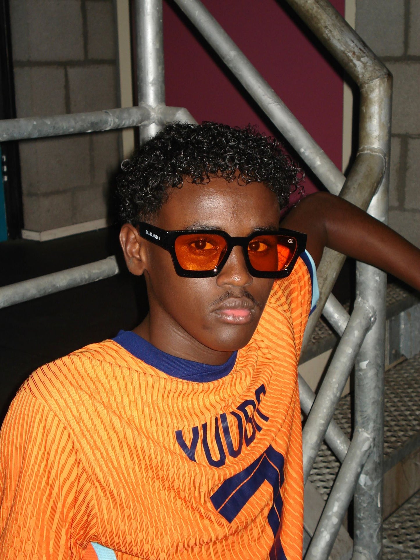 GRANDJOUER® Akura Shades – Black Frame Orange Lens